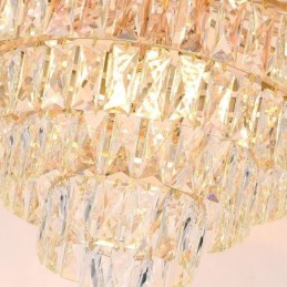 Moderne elegante Kristall Pendelleuchte konische Deckenleuchte