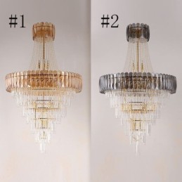 Europäische elegante Kristall Pendelleuchte konische Deckenleuchte