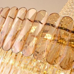Europäische elegante Kristall Pendelleuchte konische Deckenleuchte