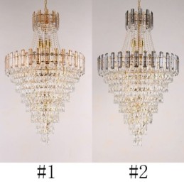 Moderne elegante Kristall Pendelleuchte konische Hängeleuchte