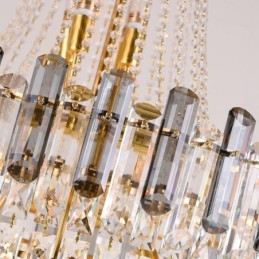 Moderne elegante Kristall Pendelleuchte konische Hängeleuchte