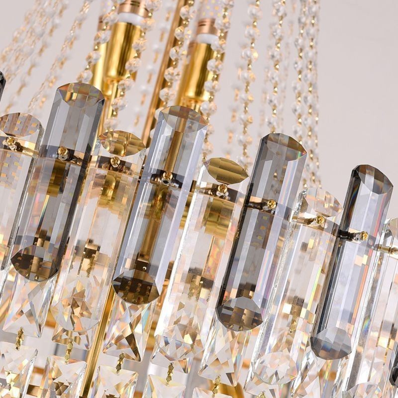 Moderne elegante Kristall Pendelleuchte konische Hängeleuchte