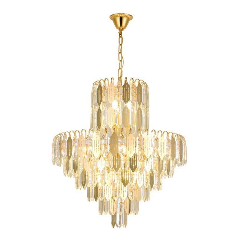 Moderne Kristall-Pendelleuchte, zeitgenössische Deckenlampe