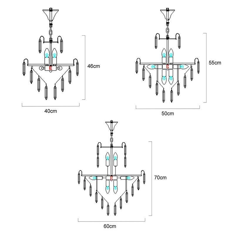 Moderne Kristall-Pendelleuchte, zeitgenössische Deckenlampe