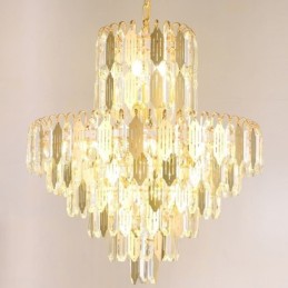 Moderne Kristall-Pendelleuchte, zeitgenössische Deckenlampe