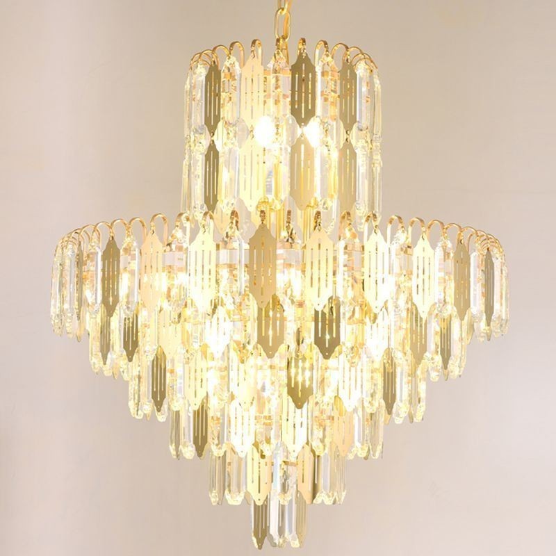 Moderne Kristall-Pendelleuchte, zeitgenössische Deckenlampe