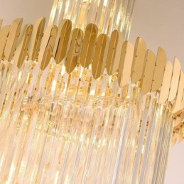 Europäische Pendelleuchte Kristall Hängeleuchte Treppen Foyer
