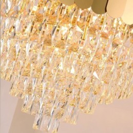 Moderne Hängeleuchte aus Kristallgold K9