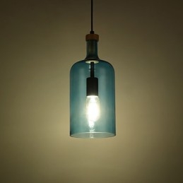 Kronleuchter, moderne Pendelleuchte mit Glasschirm