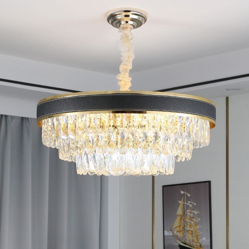 Moderne Pendelleuchte Kristall Deckenleuchte 9 12 16 Lichter