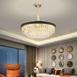 Moderne Pendelleuchte Kristall Deckenleuchte 9 12 16 Lichter