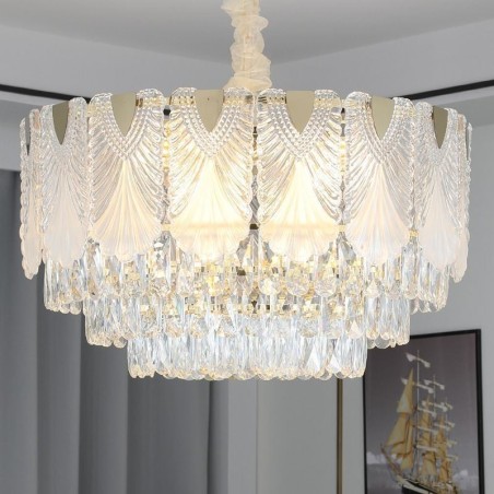 Kristall Pendelleuchte Lacy Runde Deckenleuchte Kristall Pendelleuchte Lacy Runde Deckenleuchte