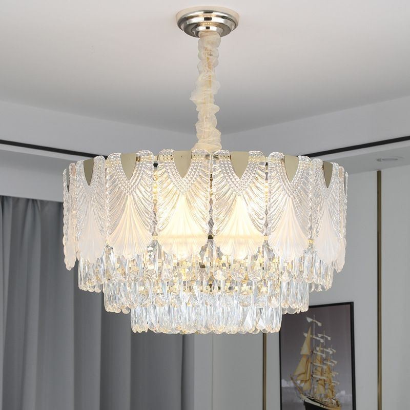 Kristall Pendelleuchte Lacy Runde Deckenleuchte
