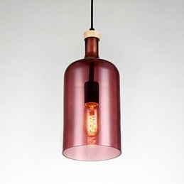 Kronleuchter, moderne Pendelleuchte mit Glasschirm