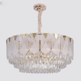Kristall Pendelleuchte Lacy Runde Deckenleuchte