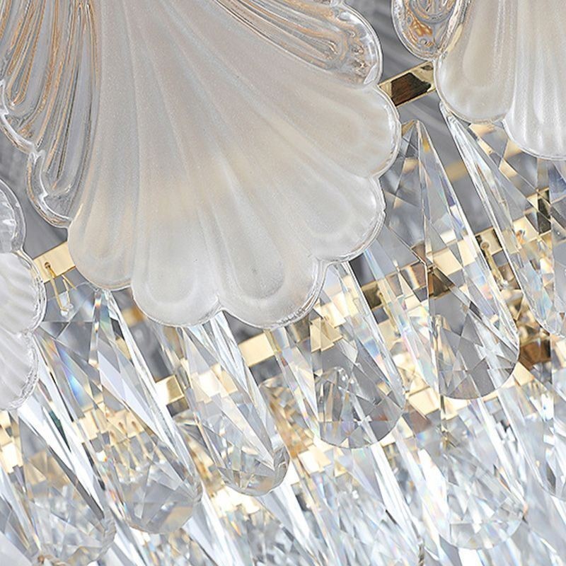 Kristall Pendelleuchte Lacy Runde Deckenleuchte