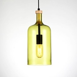 Kronleuchter, moderne Pendelleuchte mit Glasschirm