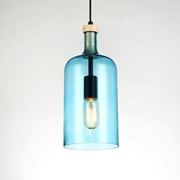 Kronleuchter, moderne Pendelleuchte mit Glasschirm