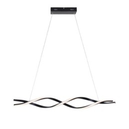 Moderne Pendelleuchte in Wellenform, schwarze Hängelampen