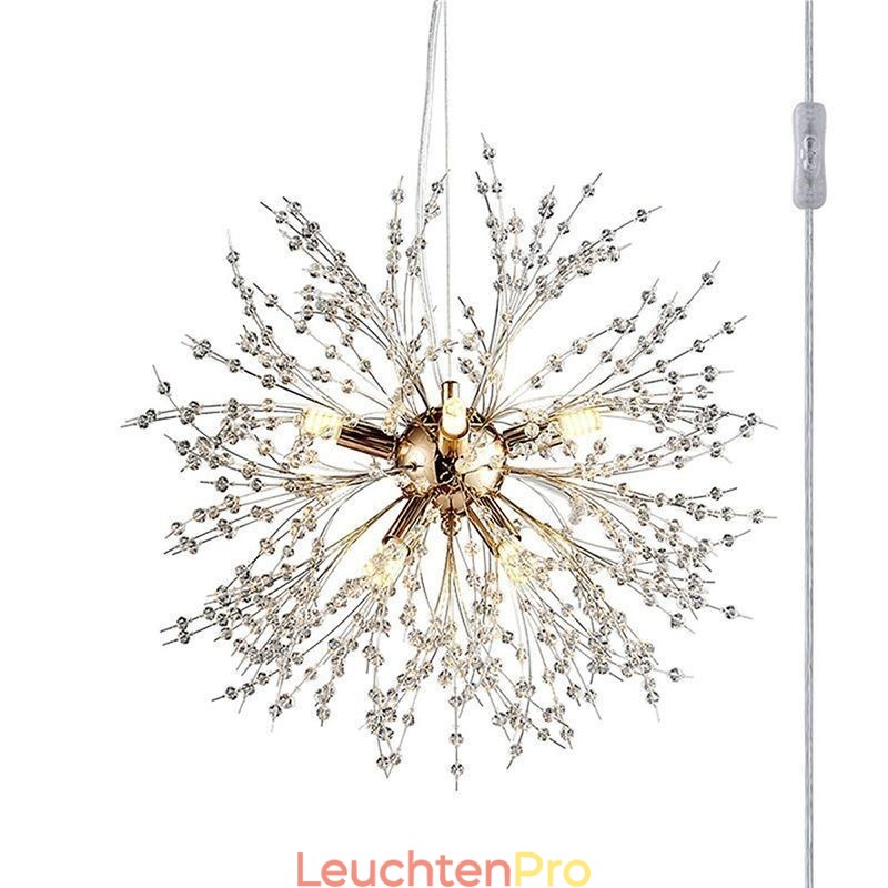 Feuerwerk Kronleuchter 8 Lichter Löwenzahn Pendelleuchte