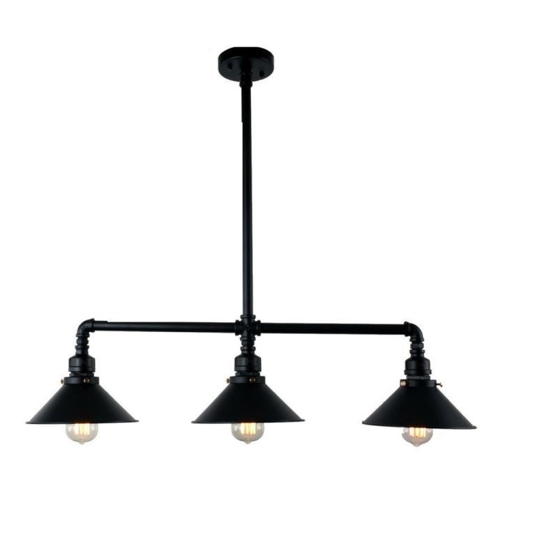 3-Licht Retro Industrielle Vintage Wasser Rohr Anhänger Licht Kronleuchter Land Rustikalen Stil