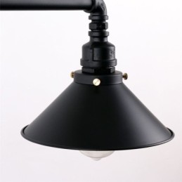 3-Licht Retro Industrielle Vintage Wasser Rohr Anhänger Licht Kronleuchter Land Rustikalen Stil