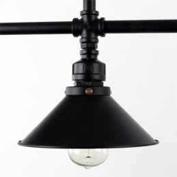 3-Licht Retro Industrielle Vintage Wasser Rohr Anhänger Licht Kronleuchter Land Rustikalen Stil
