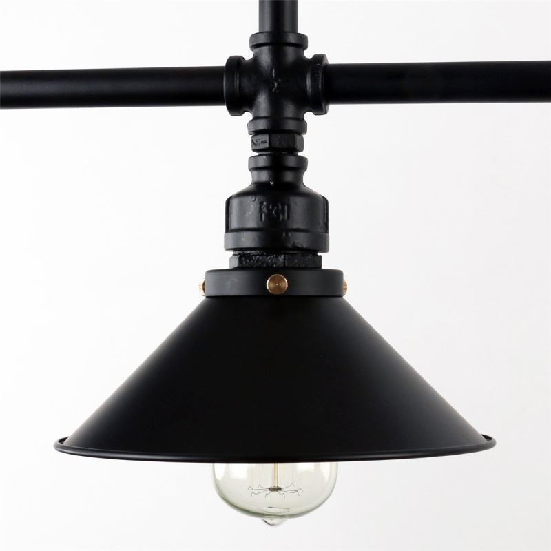 3-Licht Retro Industrielle Vintage Wasser Rohr Anhänger Licht Kronleuchter Land Rustikalen Stil