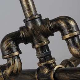 6 Licht Retro Industrielle Vintage Wasser Rohr Anhänger Licht Kronleuchter Land Rustikalen Stil