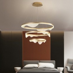Pendelleuchte Golden Wave Ripple Hängeleuchte 3-flammig