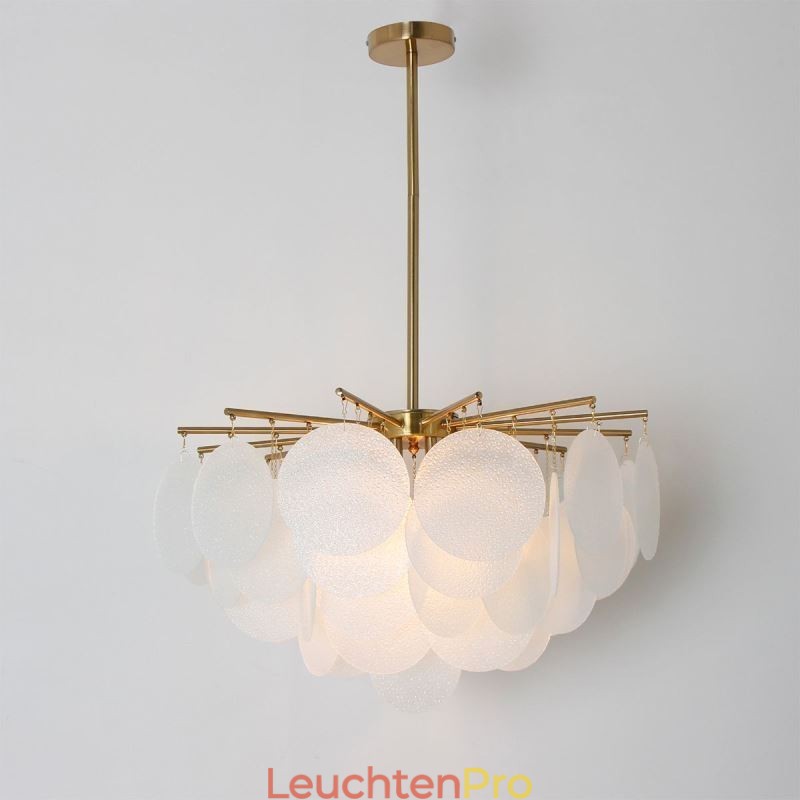 Moderne 6-flammige Hängeleuchte Pendelleuchte mit Glasform