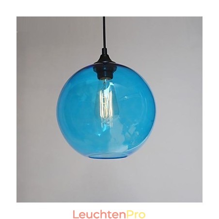 Moderne Glas-Hängeleuchte im runden blauen Blasen-Design Moderne Glas-Hängeleuchte im runden blauen Blasen-Design