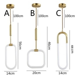 Moderne einfache Pendelleuchte Messing Deckenleuchte