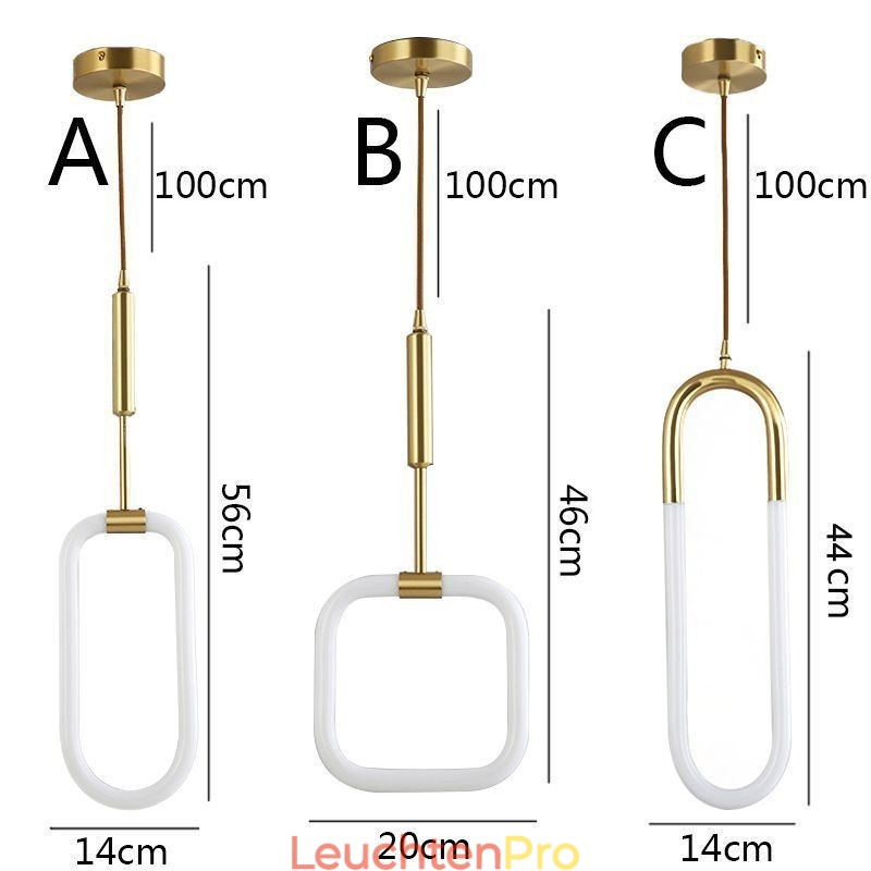 Moderne einfache Pendelleuchte Messing Deckenleuchte