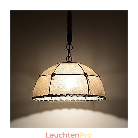 Halbrunde Pendelleuchte mit 1 Leuchte, Vintage-Stil, Industrie-Stil, gelbes Stoff- und Metall-Tropfenlicht Halbrunde Pendelleuchte mit 1 Leuchte, Vintage-Stil, Industrie-Stil, gelbes Stoff- und Metall-Tropfenlicht