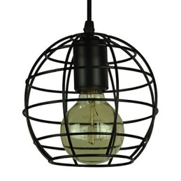 Globusförmiger Vintage-Kronleuchter im europäischen Stil für schwarze Pendelleuchte