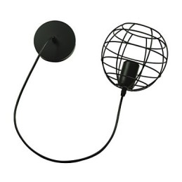 Globusförmiger Vintage-Kronleuchter im europäischen Stil für schwarze Pendelleuchte