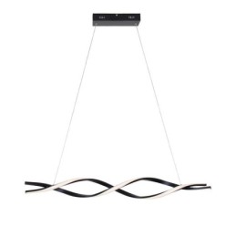 Moderne Pendelleuchte in Wellenform, schwarze Hängelampen