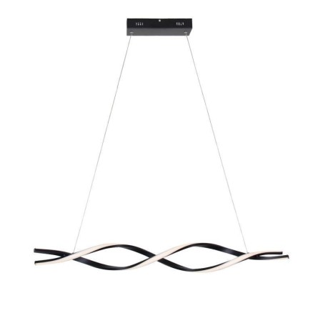 Moderne Pendelleuchte in Wellenform, schwarze Hängelampen Moderne Pendelleuchte in Wellenform, schwarze Hängelampen