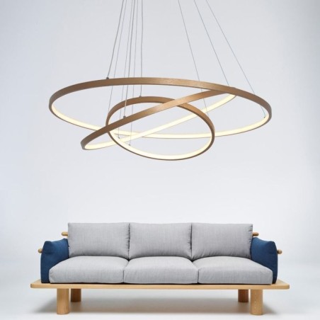 Pendelleuchte Moderne Kronleuchter Beleuchtung 3 Ringe Deckenleuchte Pendelleuchte Moderne Kronleuchter Beleuchtung 3 Ringe Deckenleuchte