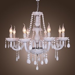Rustikaler Kronleuchter aus galvanisiertem Kristall von Lodge Crystal