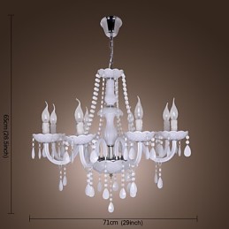Rustikaler Kronleuchter aus galvanisiertem Kristall von Lodge Crystal