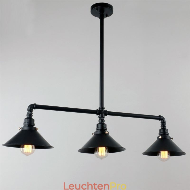 3-Licht Retro Industrielle Vintage Wasser Rohr Anhänger Licht Kronleuchter Land Rustikalen Stil