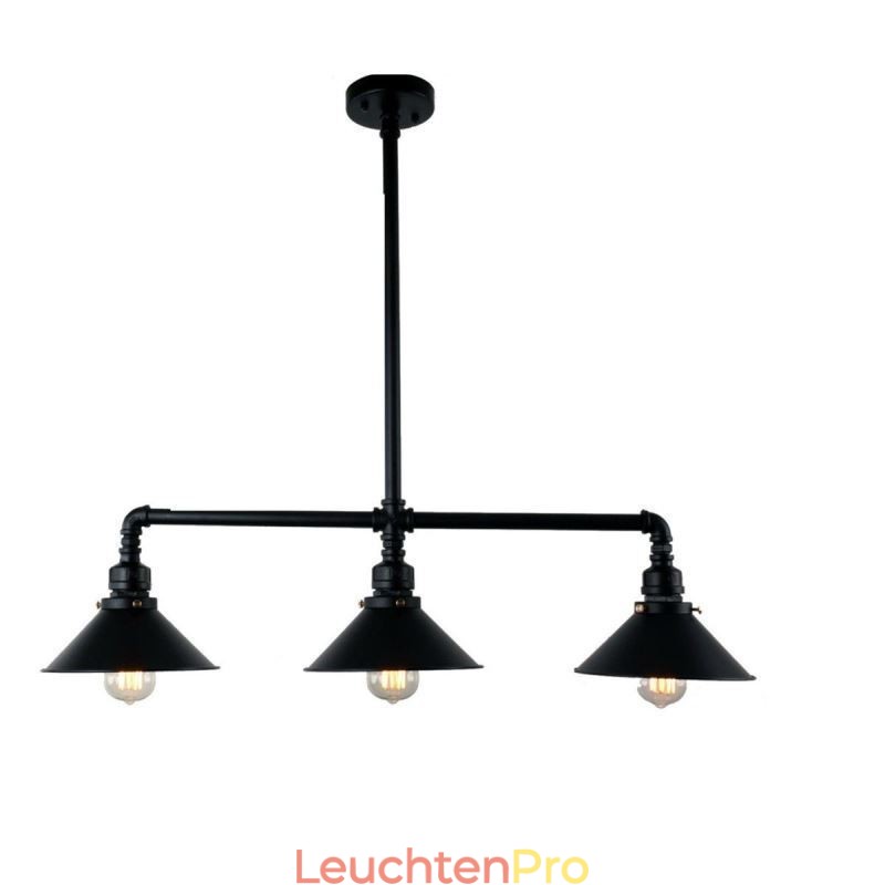 3-Licht Retro Industrielle Vintage Wasser Rohr Anhänger Licht Kronleuchter Land Rustikalen Stil