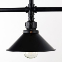 3-Licht Retro Industrielle Vintage Wasser Rohr Anhänger Licht Kronleuchter Land Rustikalen Stil