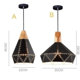 Industrielle Retro Vintage Hängeleuchte Hohl Lampenschirm