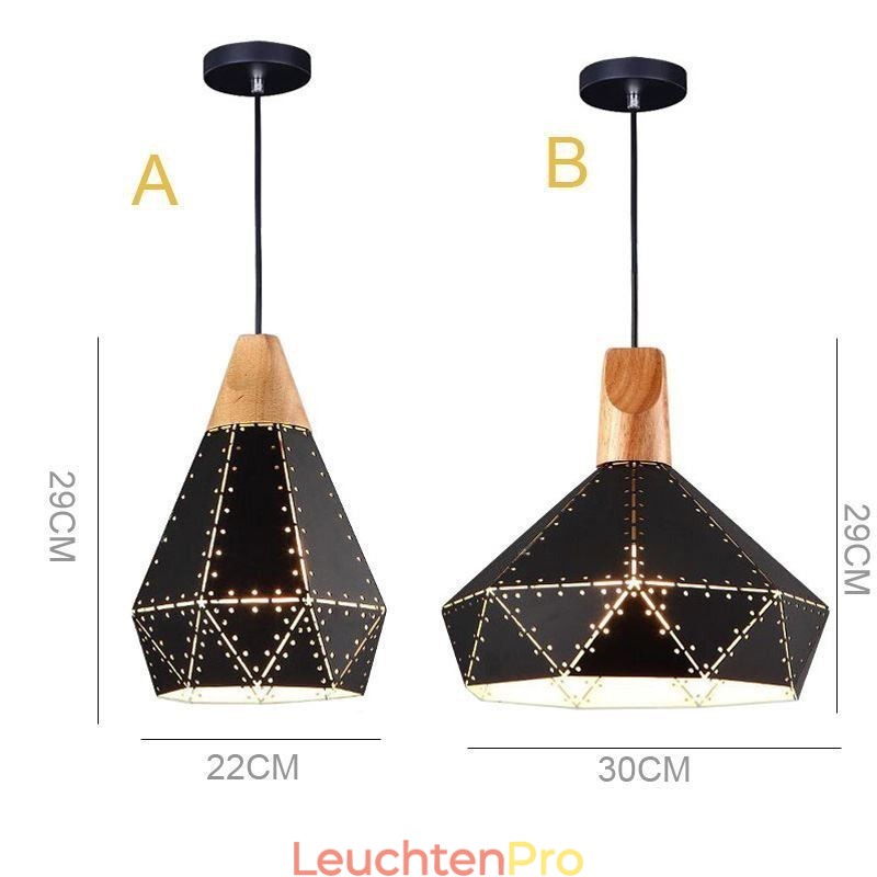 Industrielle Retro Vintage Hängeleuchte Hohl Lampenschirm
