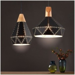 Industrielle Retro Vintage Hängeleuchte Hohl Lampenschirm