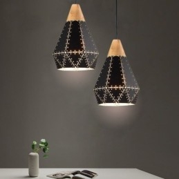 Industrielle Retro Vintage Hängeleuchte Hohl Lampenschirm