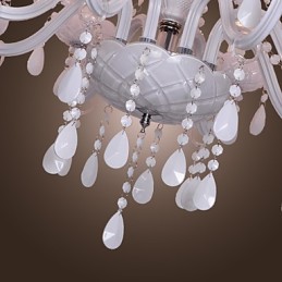 Rustikaler Kronleuchter aus galvanisiertem Kristall von Lodge Crystal